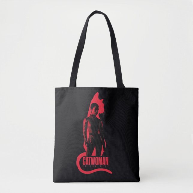 Catwoman Selina Kyle Cat Silhouette Tote Bag (Front)