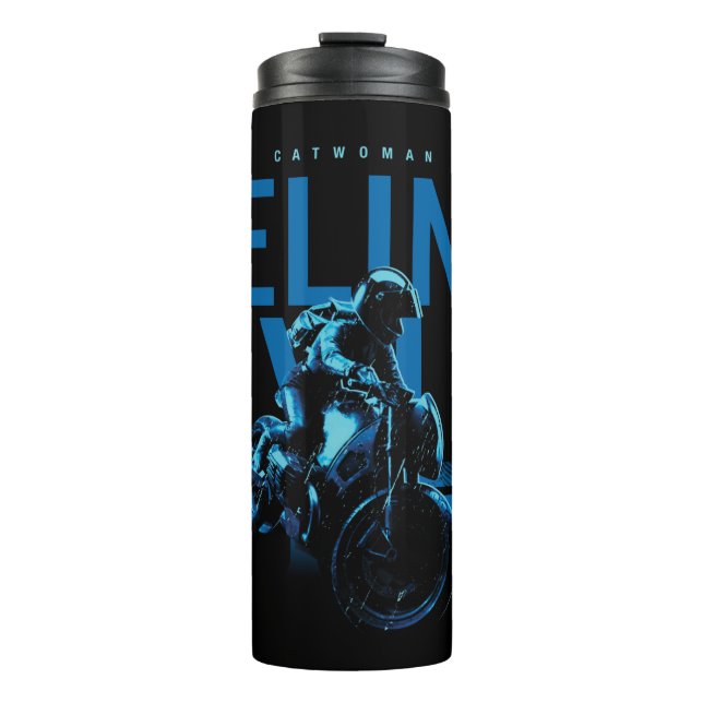 Catwoman Selina Kyle Motorcycle Thermal Tumbler (Front)