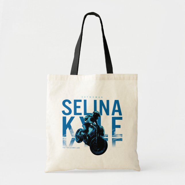 Catwoman Selina Kyle Motorcycle Tote Bag (Front)