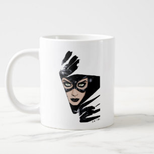 Catwoman The Claws Are Out Cover Illustration Large Coffee Mug