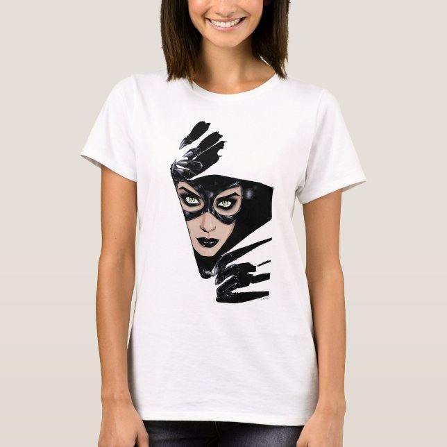 Catwoman The Claws Are Out Cover Illustration T-Shirt (Front)