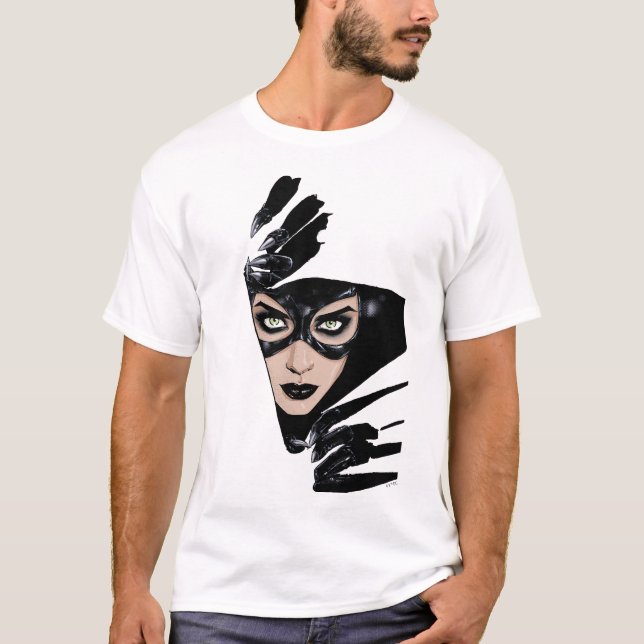 Catwoman The Claws Are Out Cover Illustration T-Shirt (Front)