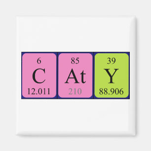 Caty periodic table name magnet