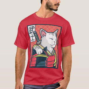 Catzilla - Ancient Japanese Cat Art - Vintage Ninj T-Shirt