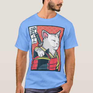 Catzilla  Ancient Japanese Cat Art  Vintage Ninja  T-Shirt