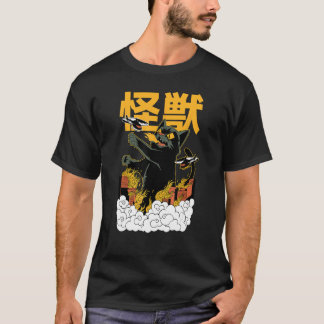 Catzilla Angry Kaiju  Cat Monster T-Shirt