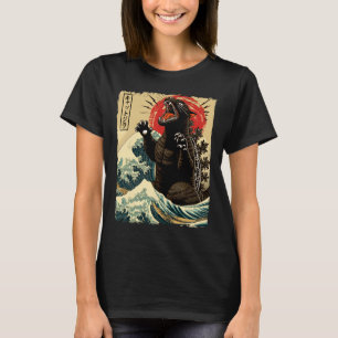 Catzilla Cat Art Funny Cat Japanese For Men Women T-Shirt