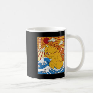 Catzilla Cat Japanese Anime Kawaii Funny Gifts Sun Coffee Mug