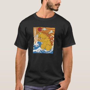 Catzilla Cat Japanese Anime Kawaii Funny Graphic T T-Shirt