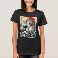 Catzilla Cat Japanese Art Funny Cat Gifts For Men