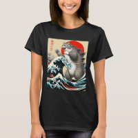 Catzilla Cat Japanese Art Funny Cat Gifts For Men