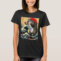 Catzilla Cat Japanese Art Funny Cat Gifts For Men