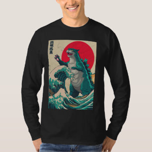 Catzilla Cat Japanese Art Vintage Funny Cute Cat A T-Shirt