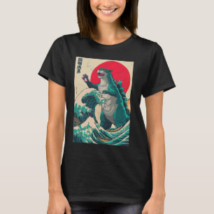 Catzilla Cat Japanese Art Vintage Funny Cute Cat A T-Shirt