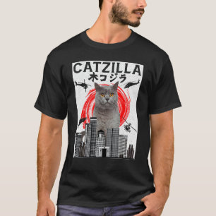 Catzilla Cat Kitten T-Shirt