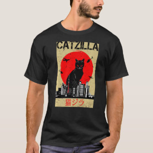 Catzilla Cute Cat Stuff For Cat Cat Mum Cat Dad Ca T-Shirt