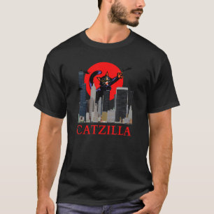 Catzilla Cute Cat Stuff For Cat Cat Mum Cat Dad T-Shirt