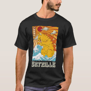 Catzilla Design  Cat T-Shirt