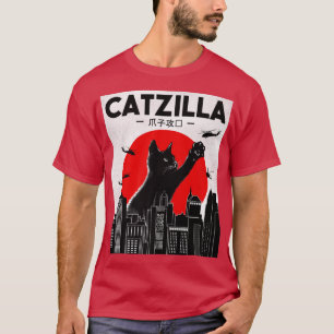 Catzilla Funny Cat , Funny Cat , Cat Lover T-Shirt