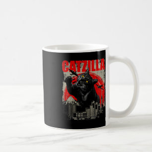Catzilla - Funny Cat Lover Kitten Kitty Short Slee Coffee Mug