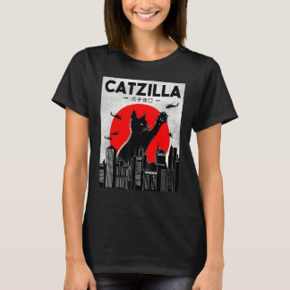 Catzilla Funny Cat Shirt, Funny Cat T-shirt, Cat L T-Shirt