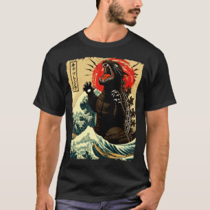 Catzilla Funny Japanese Style  T-Shirt