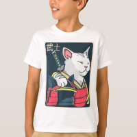 Catzilla - Japanese Cat Art - Katana Sword - Anime