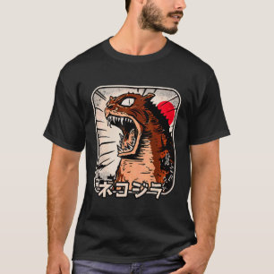 Catzilla Japanese Japan Vintage Graphic T-Shirt