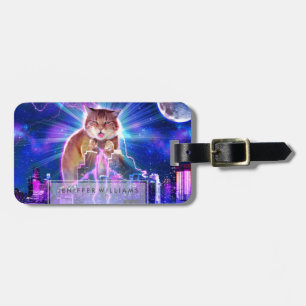 Catzilla                                           luggage tag