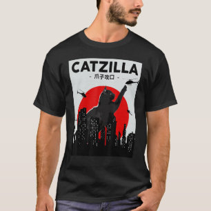 Catzilla Shirt Catzilla Japan Cat Lovers Women Men