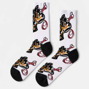 Caucasian Shepherd Dog art Socks