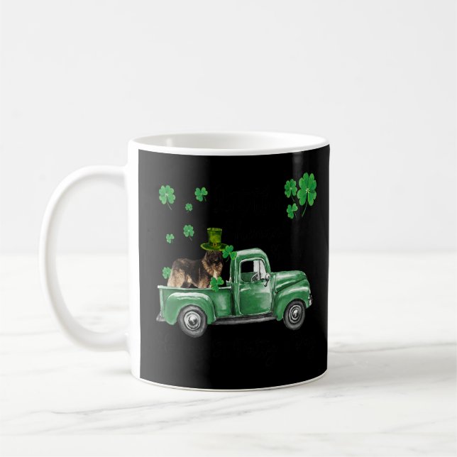 Caucasian Shepherd Dog  Happy St Patty's Day  Coffee Mug (Left)