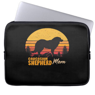 Caucasian Shepherd Dog Mom Vintage Retro Classic T Laptop Sleeve