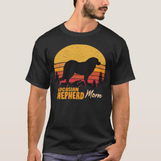 Caucasian Shepherd Dog Mum Vintage Retro Classic T T-Shirt