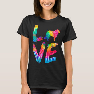 Caucasian Shepherd Tie Dye Love Dog Mum Dad T-Shirt