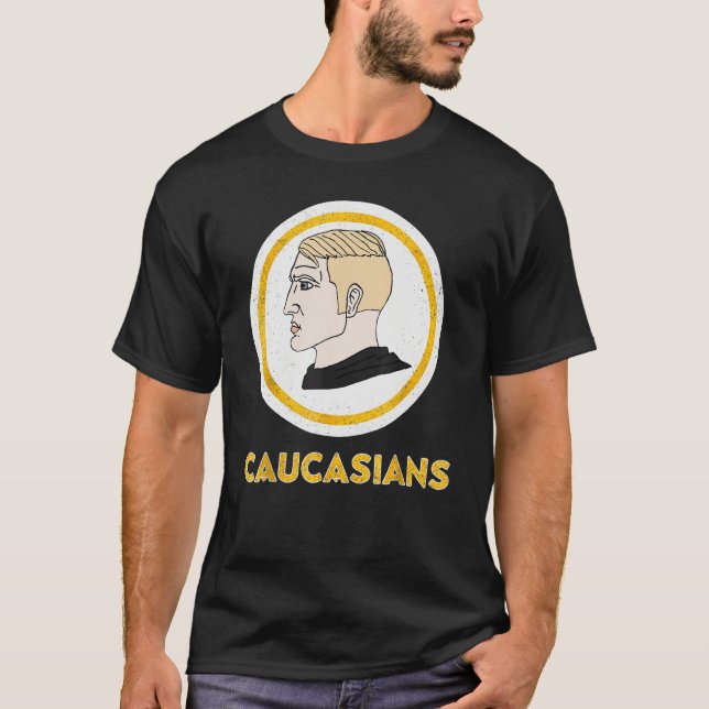 Caucasians  Vintage Caucasians Pride T-Shirt (Front)