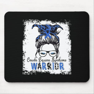 Cauda Equina Syndrome Warrior Blue Ribbon Awarenes Mouse Mat