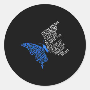 Cauda Equina Syndrome Warrior Classic Round Sticker