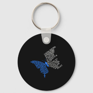 Cauda Equina Syndrome Warrior Key Ring