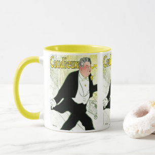 Caudieux by Toulouse Lautrec, Vintage Art Nouveau, Mug