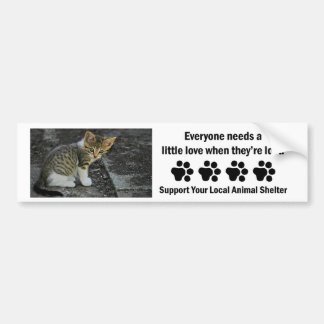 Caught-Animal Shelter Bumper Sticker