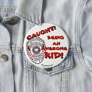 Caught! Being an awesome kid button Slidell Police