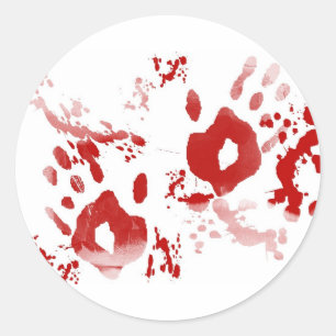 Caught Red Handed Classic Round Sticker