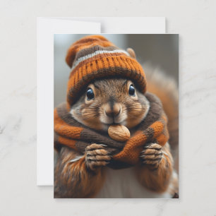 Caught snacking again - Squirrel Ai image Postcard