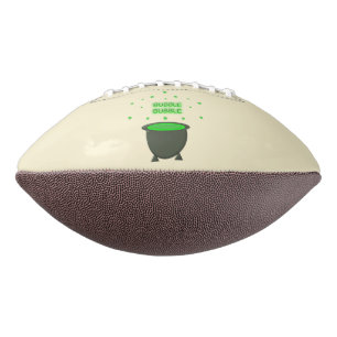 Cauldron and Bubbling Green Brew Halloween American Football
