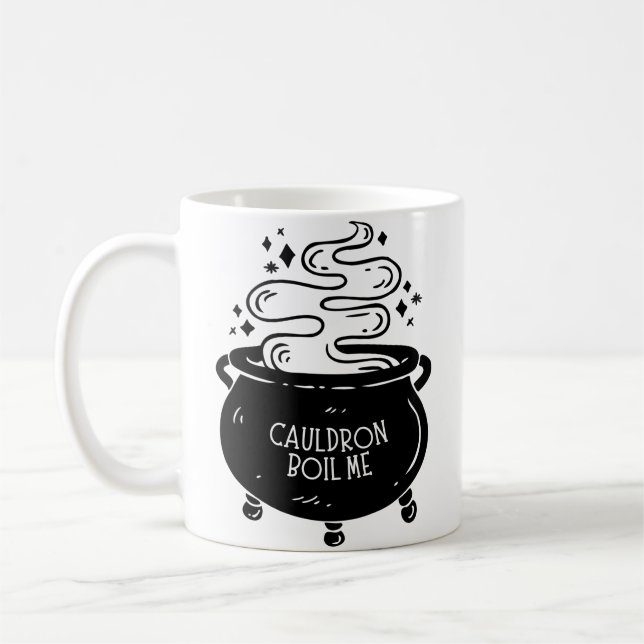 Cauldron Boil Me Coffee Mug (Left)