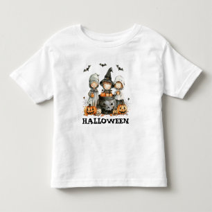 Cauldron Crew – Halloween Treats & Tiny Terrors Toddler T-Shirt