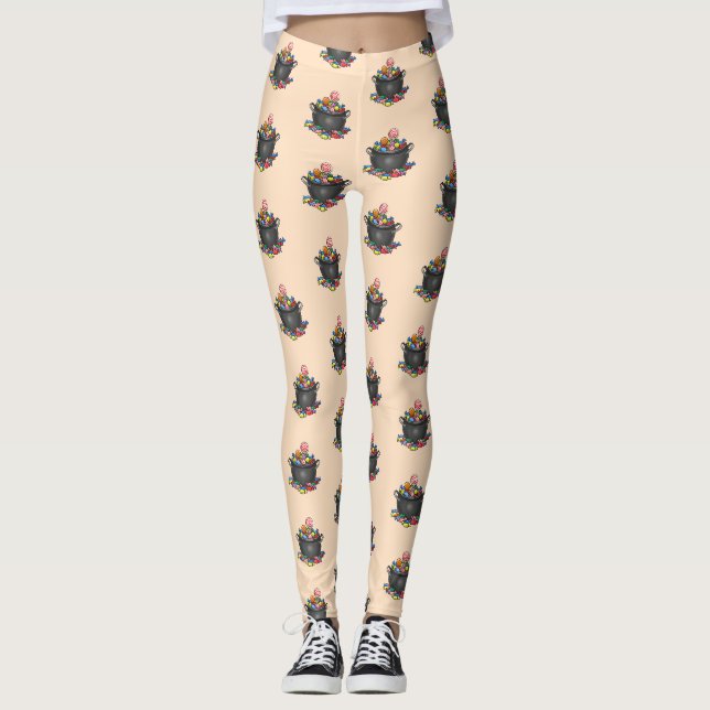 Cauldron for Trick or Treat Leggings (Front)