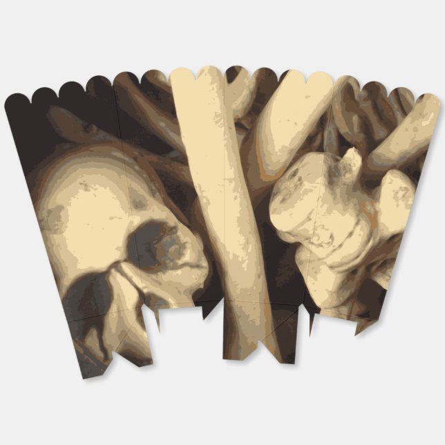 Cauldron of bones. Favour Box (Unfolded)