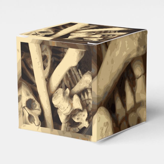 Cauldron of bones. Favour Box (Front Side)